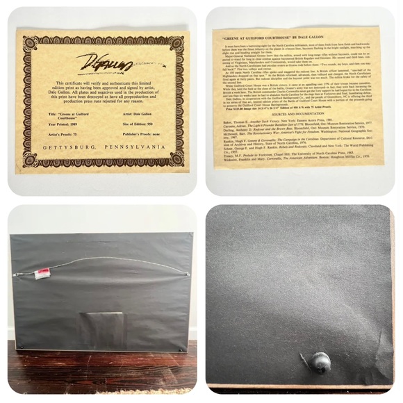 Dale Gallon FRAMED print. Turning Point at Guilford. SIGNED - Picture 3 of 3